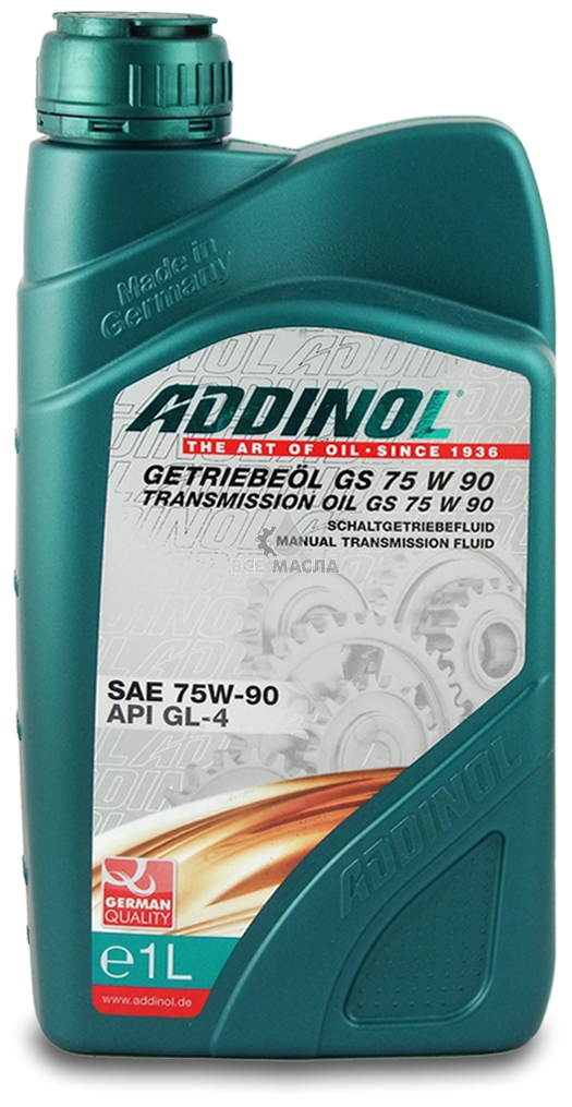 Масло трансмиссионное ADDINOL GETRIEBEOL GS SAE 75W-90 1Л 4014766070265