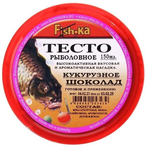 тесто готовое кукурузное fish ka слива 150 мл Тесто готовое кукурузное Fish.ka, шоколад, 150 мл