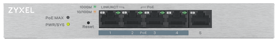 Коммутатор ZYXEL GS1200-5HPV2-EU0101F