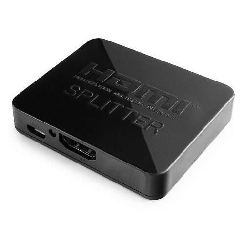 Разветвитель HDMI Cablexpert DSP-2PH4-03 HD19F/2x19F 1 компьютер => 2 монитора Full-HD 3D 1.4v каскадируемый