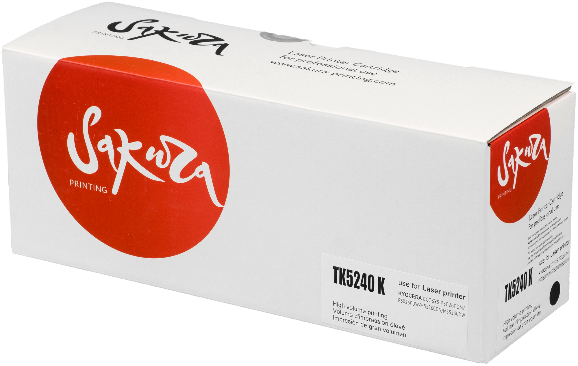 Тонер Картридж Sakura Printing TK5240K для Kyocera Mita ECOSYS p5026cdn/ p5026cdw/ m5526cdn/ m5526cdw, черный, 4 000к.