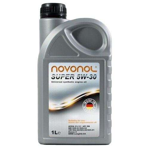 NOVONOL Novonol Масло Моторное Super 5w-30 (5л) C3-12/ Sn Bmw Ll-04/ Dexos 2 Mb 229.51/229.52 / Vw 502.00/