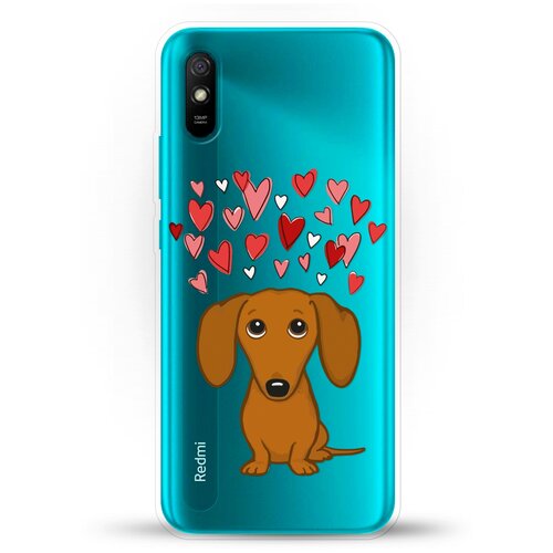 фото Силиконовый чехол любимая такса на xiaomi redmi 9a andy & paul
