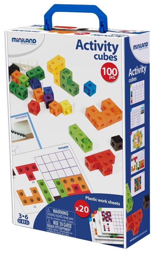 Конструктор Miniland 95203 Activity Cubes, 100 дет.