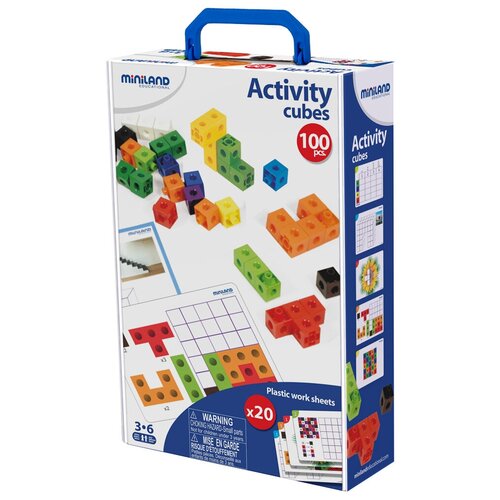 Конструктор Miniland 95203 Activity Cubes, 100 дет.