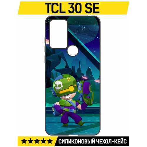 Чехол-накладка Krutoff Soft Case Brawl Stars - Контрабандистка Пенни для TCL 30 SE черный чехол накладка krutoff soft case brawl stars эдгар для tcl 30 se черный