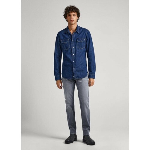 фото Джинсы pepe jeans, размер 40/32, серый