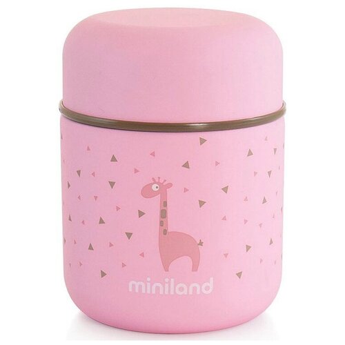 фото Термос для еды miniland silky thermos mini, 0.28 л rose