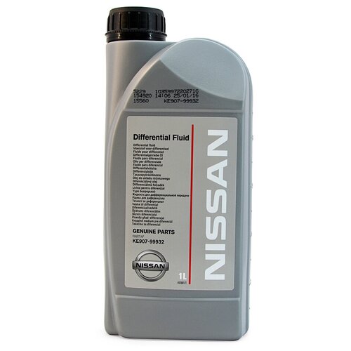 Масло трансмиссионное Nissan Differential Fluid 80w90 GL-5, 80W-90, 1 л