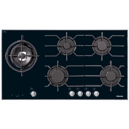 Газовая варочная панель Miele KM 3054 с рамкой цвет панели черный цвет рамки серебристый 22000000₽