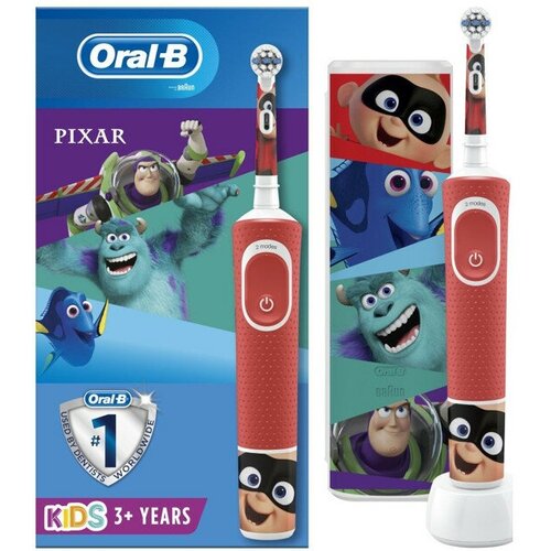 Щетка зубная электрическая ORAL-B Pixar D1004132KX красный 591700₽