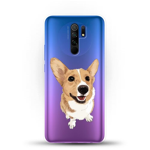 фото Силиконовый чехол хороший корги на xiaomi redmi 9 andy & paul