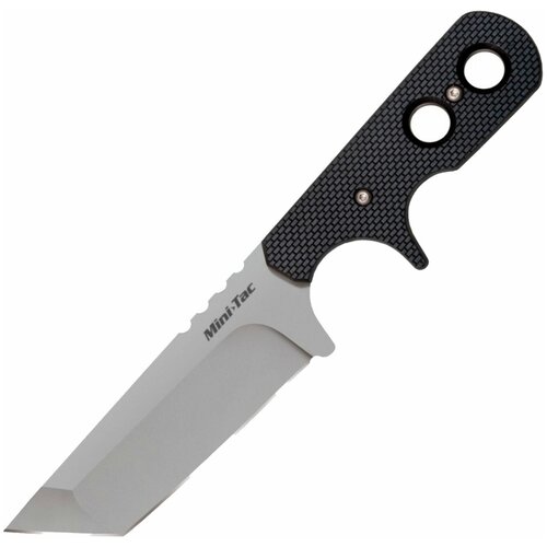 Нож фиксированный Cold Steel Mini Tac Tanto черный cold steel нож mini tac tanto сталь aus 8a рукоять g10 49htf