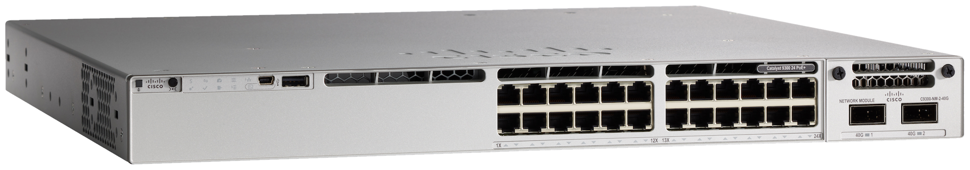 C9300L-24P-4X-E Коммутатор Catalyst 9300L 24p PoE, Network Essentials ,4x10G Uplink