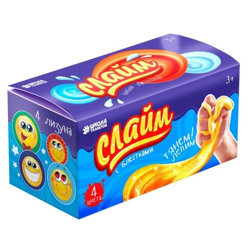 фото Набор лизунов «слайм. смайлики» школа талантов