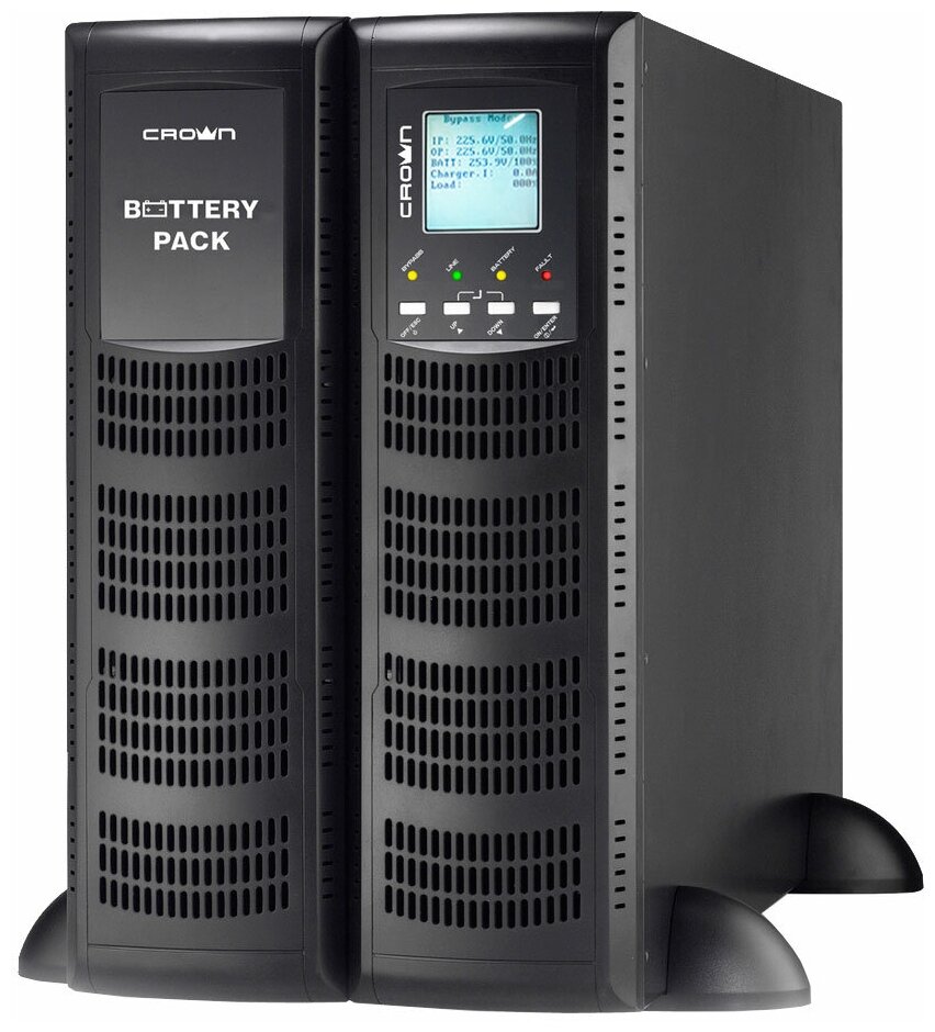 Источник бесперебойного питания CROWN On-Line CMUOA-300X-6K 6000VA/5400W, корпус металл, TOWER&RACK,