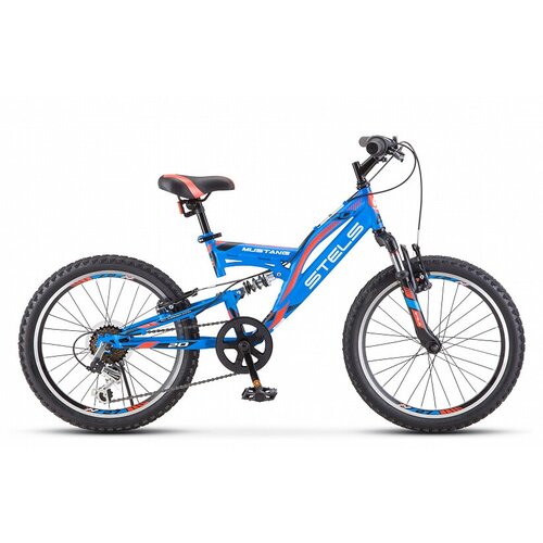 Велосипед 20 Stels Mustang V010 рама 13 6-ск Двухподвес Синий 1610600₽