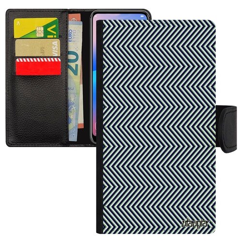 фото Чехол-книжка на мобильный iphone 7 plus, "зигзаг" движение треугольник utaupia