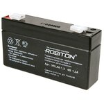 Аккумуляторная батарея ROBITON VRLA6-1.3 1.3 А·ч - изображение