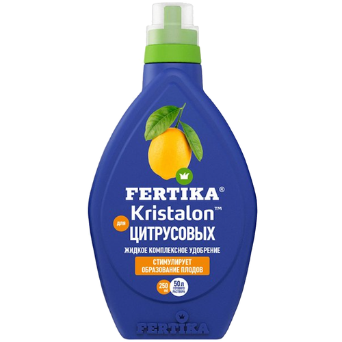 Удобрение FERTIKA Kristalon для цитрусовых, 0.25 л, 0.253 кг, 1 уп. удобрение газонноевесна лето фертика 2 5 кг fertika 9037442