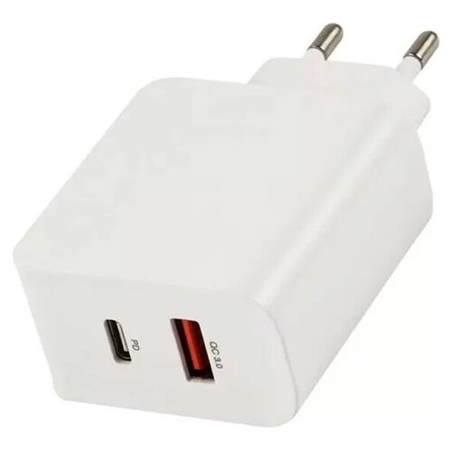 Зарядное устройство Red Line PD-30 Tech USB + Type-C 3A QC 3.0 + PD30 White УТ000026779