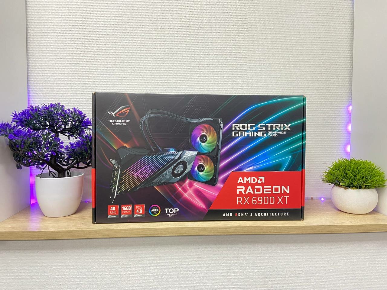 Видеокарта ASUS ROG Strix LC Radeon RX 6900 XT OC 16GB (ROG-STRIX-LC-RX6900XT-O16G-GAMING), Retail