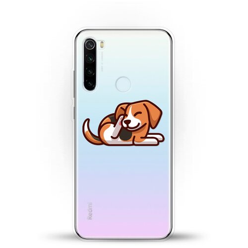 фото Силиконовый чехол бигль на xiaomi redmi note 8t andy & paul