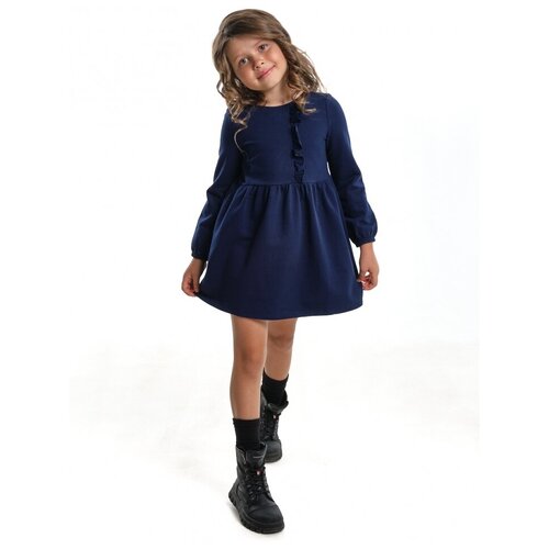 Платье для девочек Mini Maxi, модель 2576, цвет синий, размер 98