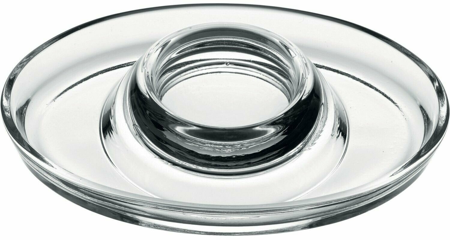 фото Подставка для яйца Pasabahce Бейзик 127х127мм, стекло, прозрачный, 1 шт.