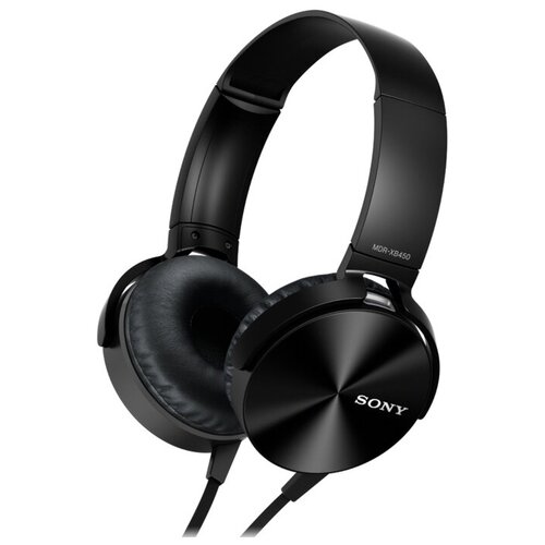 Проводные наушники Sony MDR-XB450AP, черный наушники накладные sony mdr xb450ap black