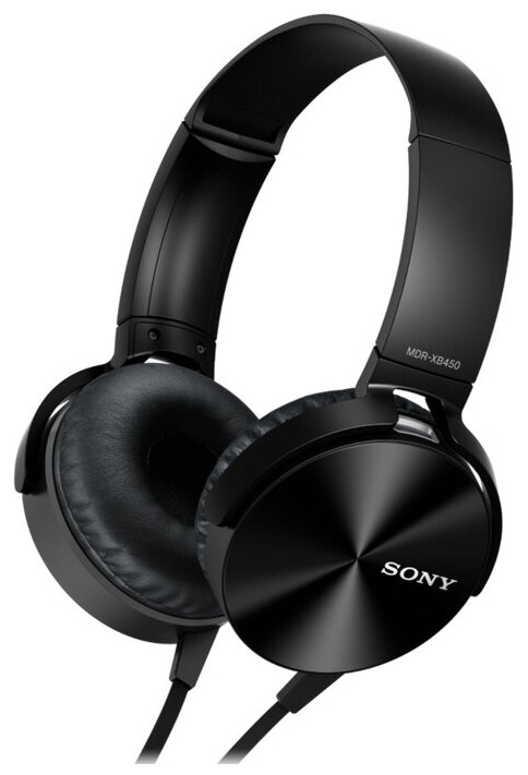 Наушники Sony MDR-XB450AP, mini jack 3.5 mm, черный