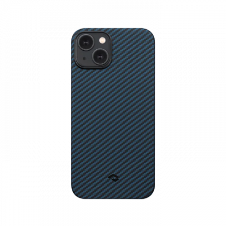 Pitaka Чехол Pitaka Slim Fit Magnetic MagEZ Case 3 1500D Aramid Fiber Black/Blue Twill для iPhone 14 Plus черный/синий карбон KI1408M