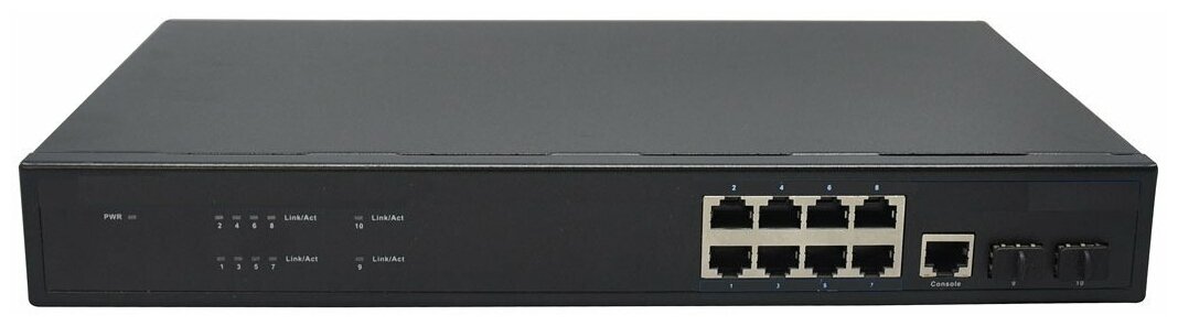 Коммутатор Osnovo SW-70802/L2 (L2) 8x1Гбит/с 2SFP управляемый