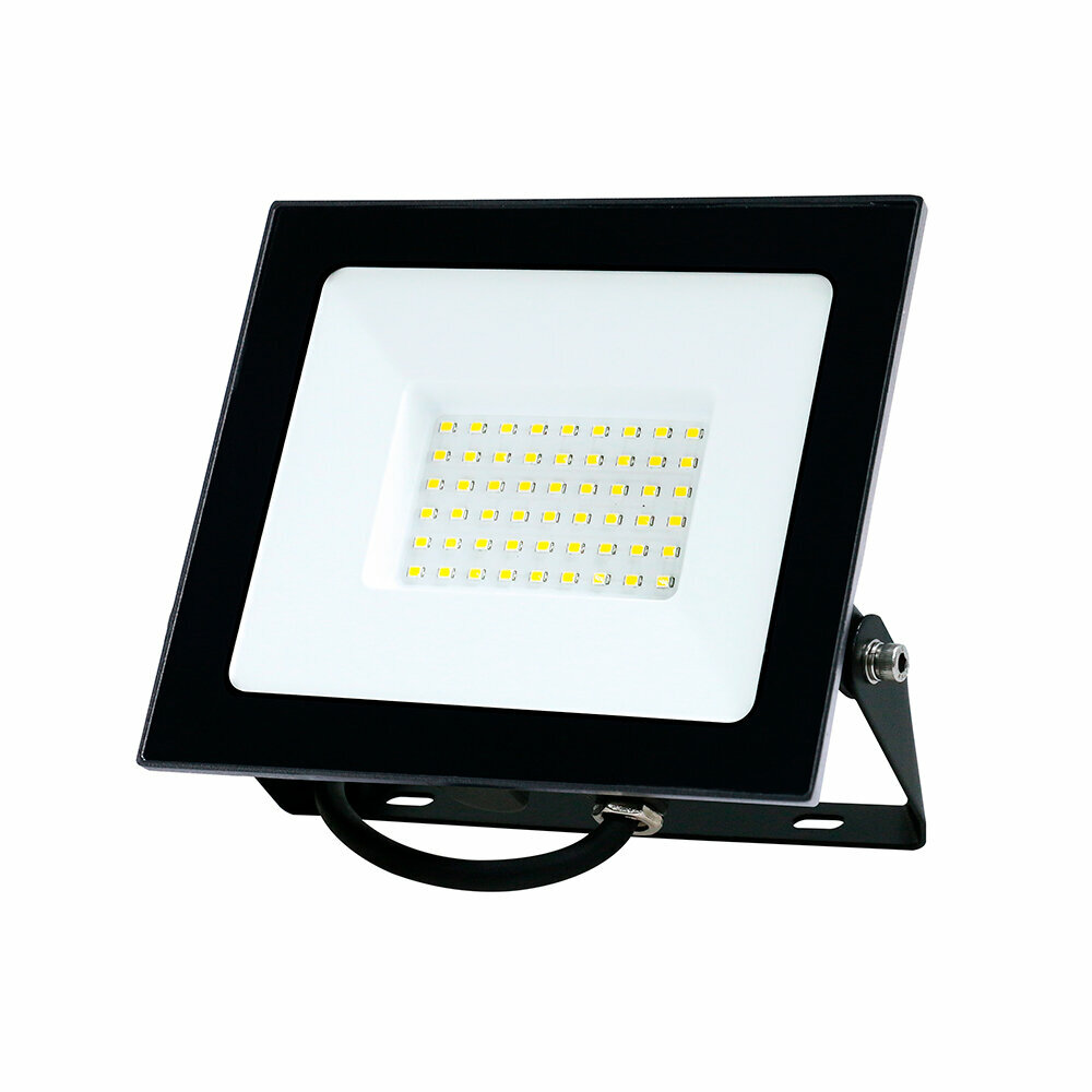 Прожектор светодиодный 2835 SMD 70W 6400K IP65 AC220V/50Hz, черный, LL-931