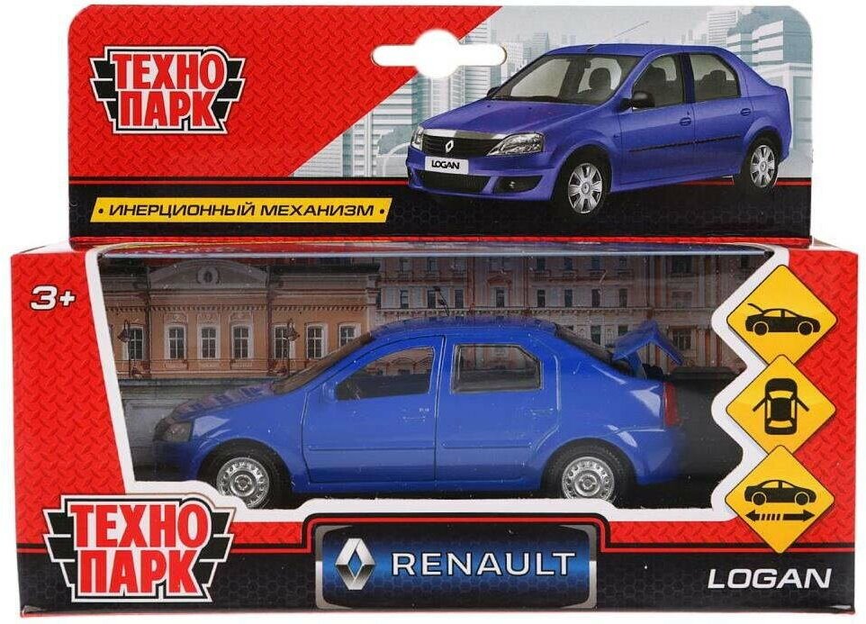 Машина "Renault Logan" 12 см металлическая инерционная