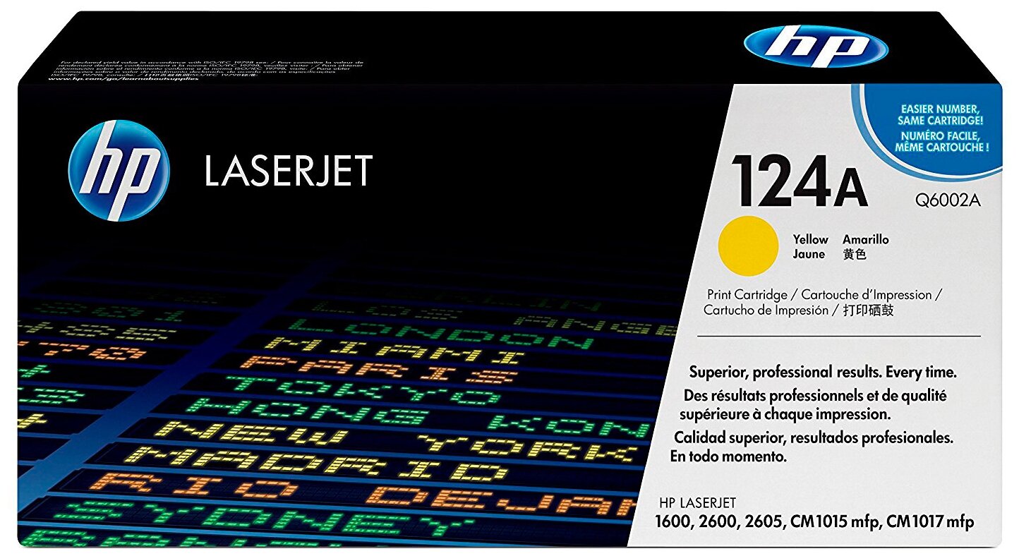 HP 124A (желтый) для HP Color LaserJet 1600/2600/2605/2605dn/2605dtn/CM1015/CM1017 - фото №2