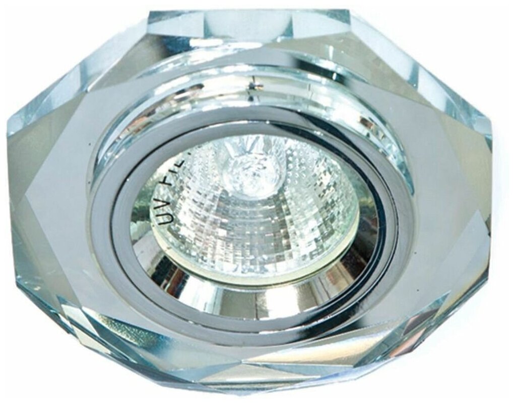 Светильник встраиваемый Feron DL8020-2 потолочный MR16 G5.3 серебристый - фото №2