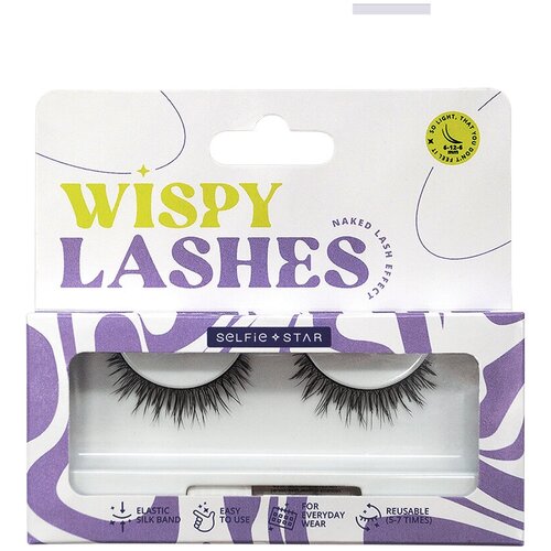 накладные ресницы selfie star eyelashes wispy your allure ssle9 2 шт Selfie Star Накладные ресницы Eyelashes Wispy Day-to-Night Look, SSLD20 SSLD20