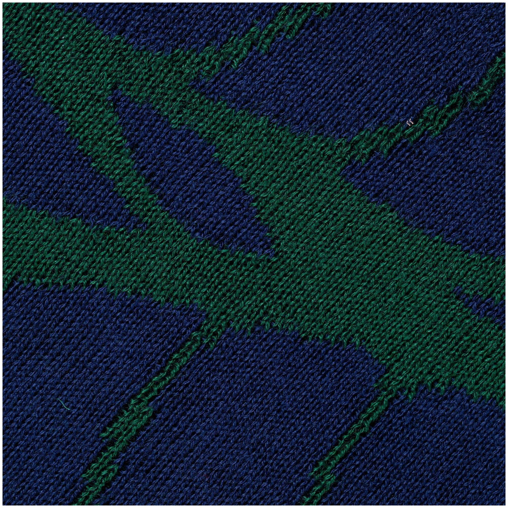Плед In Leaf, синий с зеленым - фотография № 5