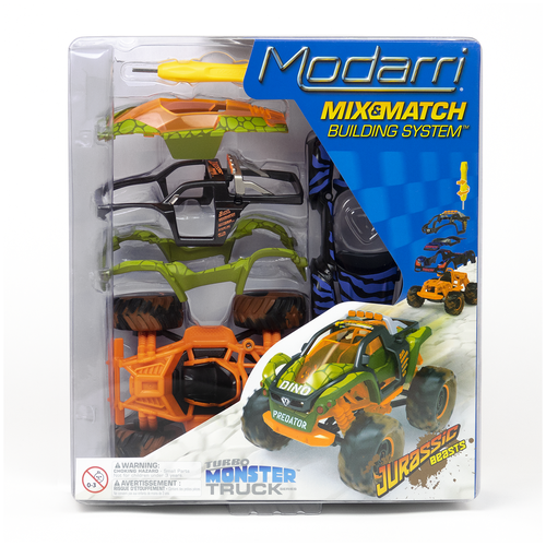 Конструктор Modarri Monster Truck Jurassic Beasts 1716-01, 12 дет.