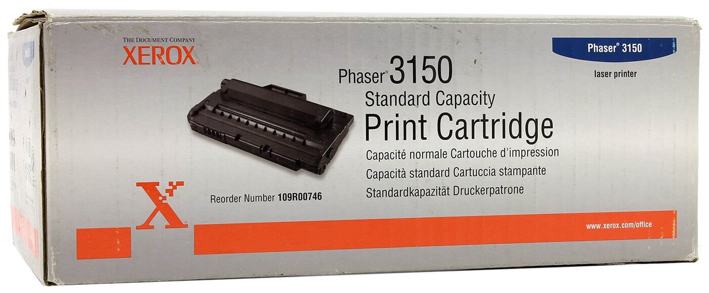 Картридж лазерный XEROX (109R00746) Phaser 3150, оригинальный, ресурс 3500 стр.