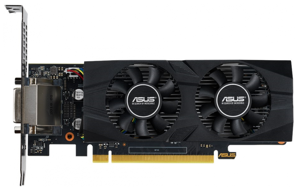 Видеокарта ASUS GeForce GTX 1650 OC 4GB (GTX1650-O4G-LP-BRK)