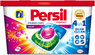 Persil капсулы Power Caps Color 4 in 1, контейнер, 14 шт.