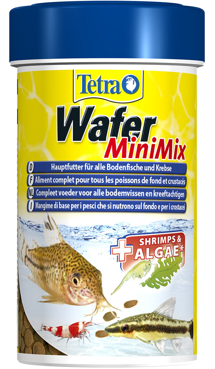 Корм сухой Tetra WaferMix для травоядных/хищных/донных рыб с добавлением креветок, 250мл - фото №17