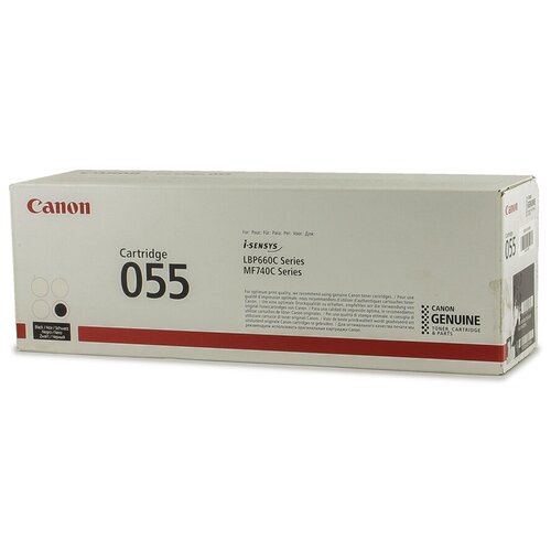 Картридж Canon 055BK (3016C002), 2300 стр, черный картридж ds 055bk 3016c002 черный с чипом