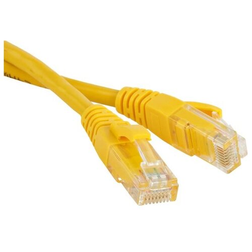 Патч-корд RJ45 - RJ45, 4 пары, UTP, категория 5е, 3 м, желтый, LANMASTER LAN-45-45-3.0-YL