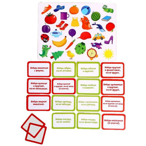 фото Iq-zabiaka развивающий набор "логические ряды. найди и покажи" 5054534