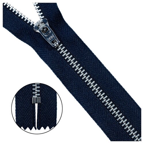 39111/16-Н Молния джинсовая 16см син., 10 шт