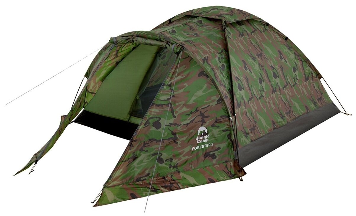 Палатка двухместная JUNGLE CAMP Forester 2, цвет: камуфляж