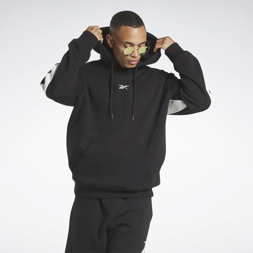 Худи Reebok CL BV HOODIE, размер S, черный, белый